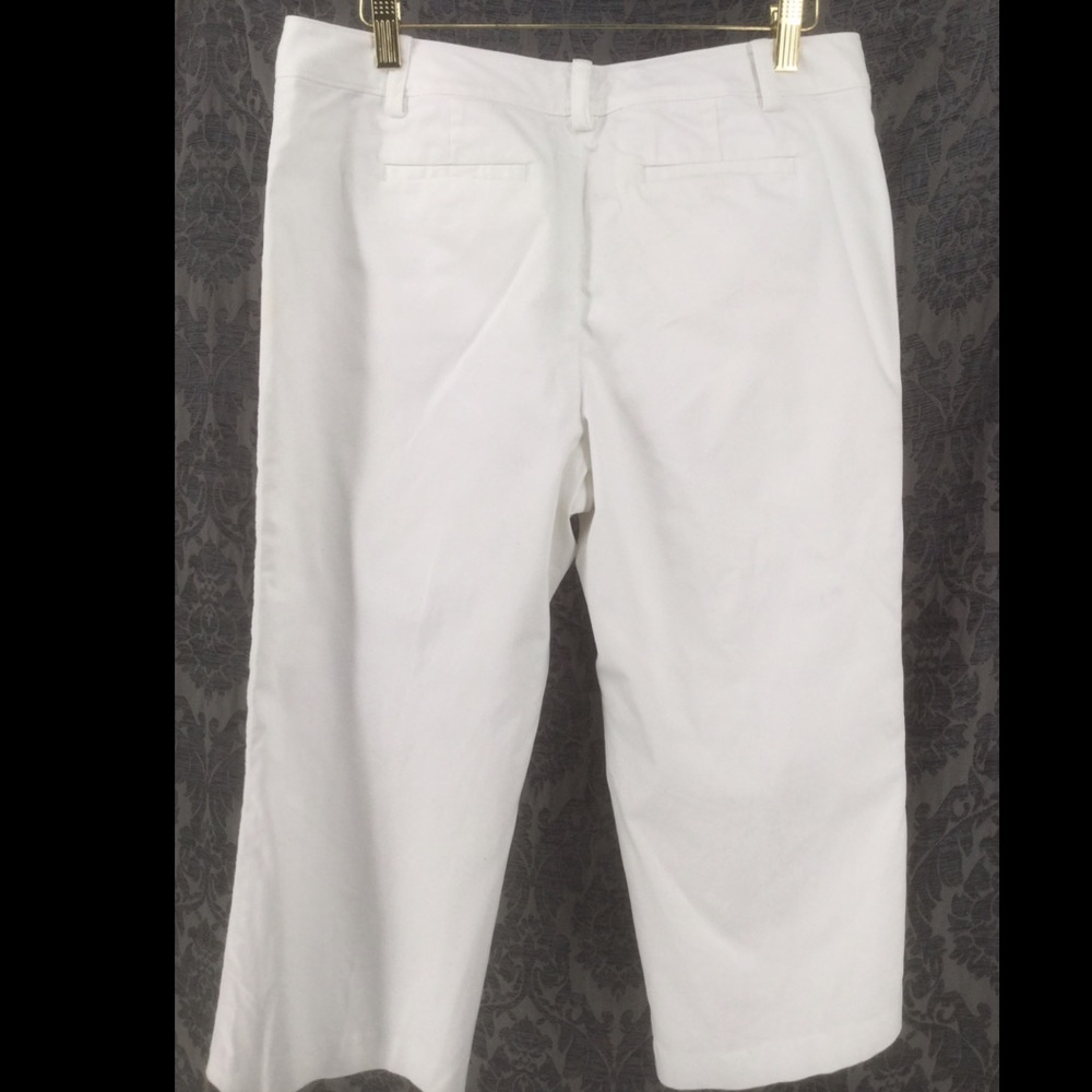 Ann Taylor size 10 White Capri Pants - Picture 6 of 8